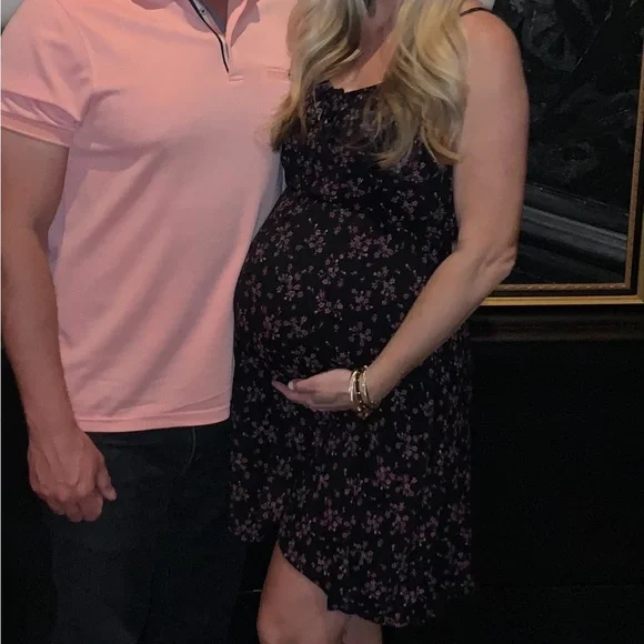 MATERNITY RUFFLE SUNDRESS - Picture 1 of 3